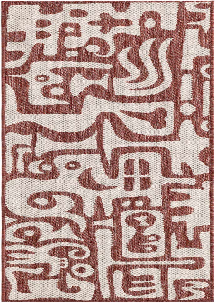 2' x 6' Easy-Clean Modern Indoor / Outdoor Runner Rug