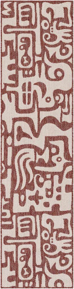 2' x 8' Easy-Clean Modern Indoor / Outdoor Runner Rug