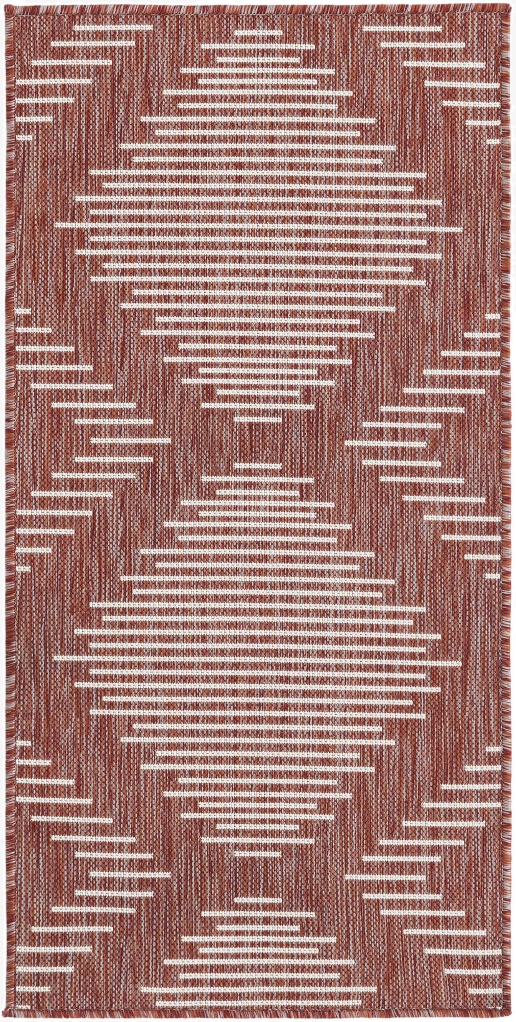 2' x 4'  Washable Modern Indoor / Outdoor Runner Rug