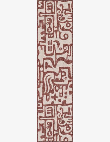 2' x 8' Easy-Clean Modern Indoor / Outdoor Runner Rug