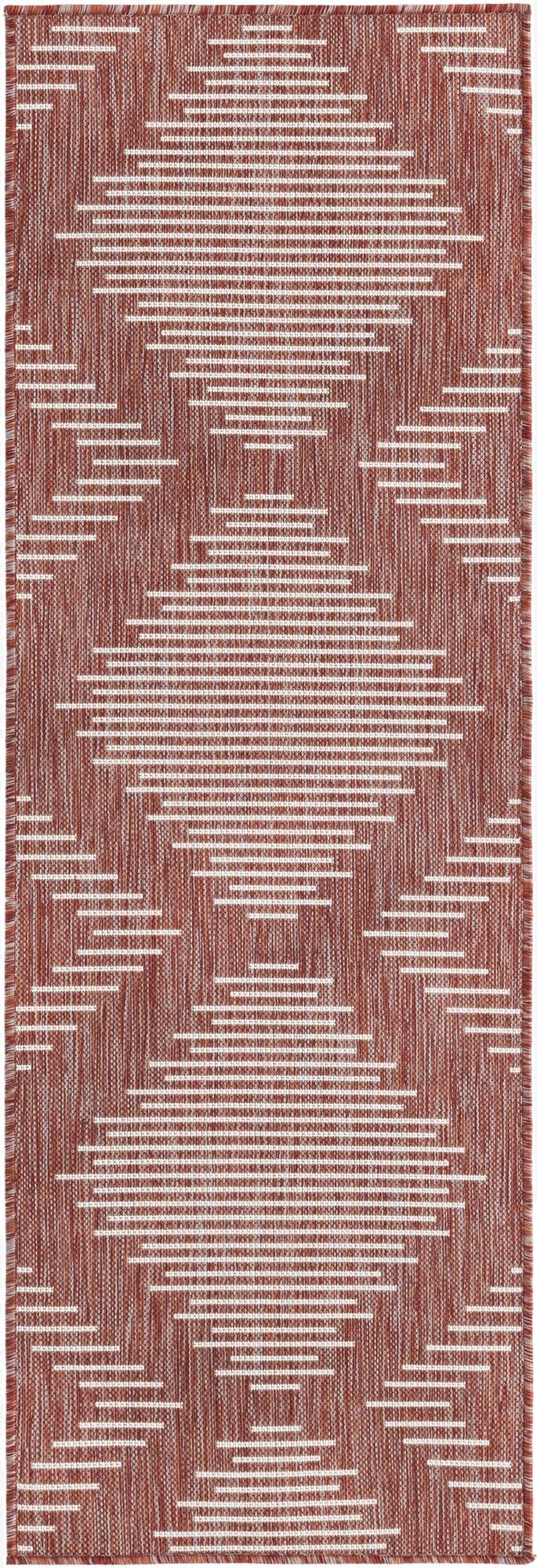 Primary image 2' x 6'  Washable Modern Indoor / Outdoor Runner Rug