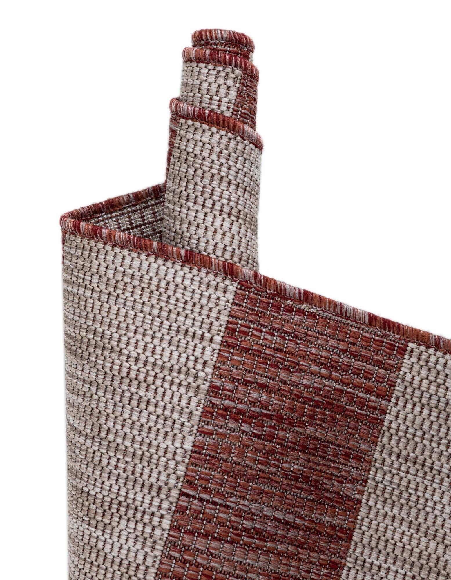 2' 7 x 10' Easy-Clean Ribbon Indoor / Outdoor Runner Rug