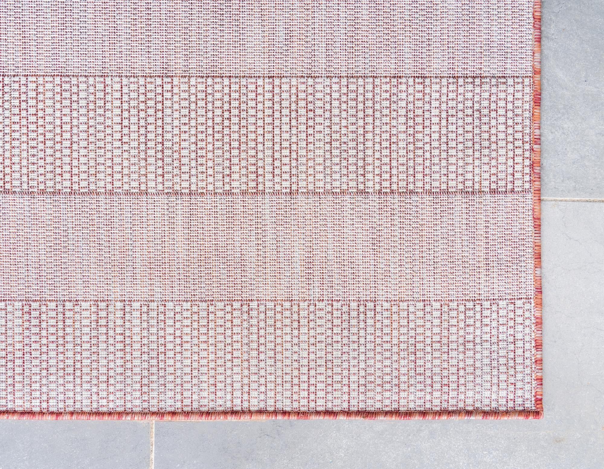 2' 7 x 10' Easy-Clean Ribbon Indoor / Outdoor Runner Rug