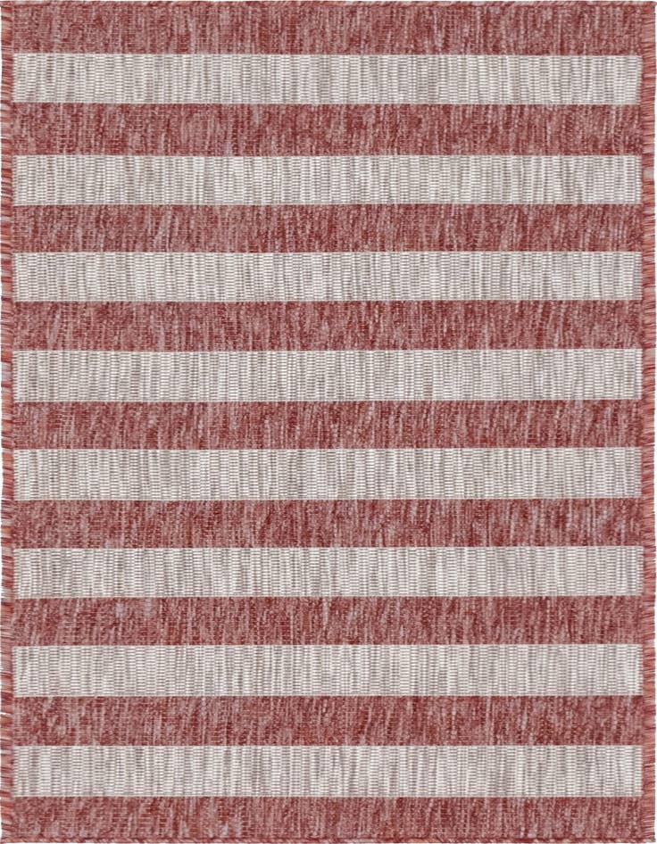 Detail image of 2' x 6' Easy-Clean Ribbon Indoor / Outdoor Runner Rug