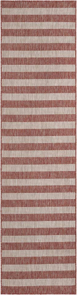 Detail image of 2' 7 x 10' Easy-Clean Ribbon Indoor / Outdoor Runner Rug