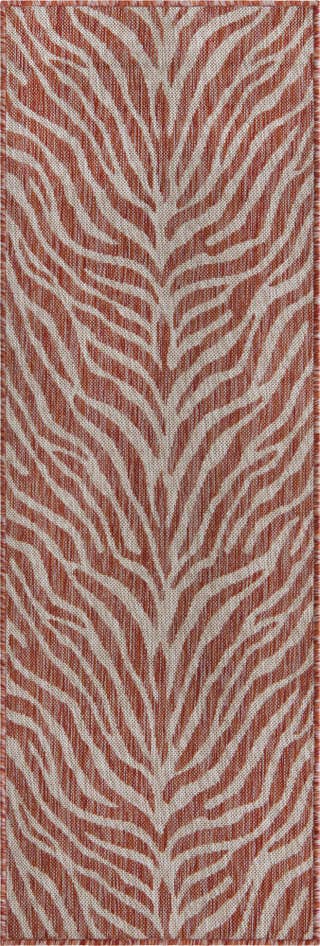Detail image of 2' x 6' Easy-Clean Safari Indoor / Outdoor Runner Rug