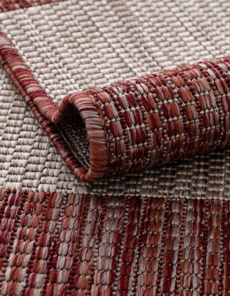 Detail image of 2' 7 x 10'  Washable Striped Indoor / Outdoor Runner Rug