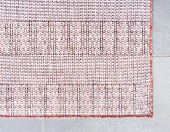 2' x 6' Easy-Clean Striped Indoor / Outdoor Runner Rug