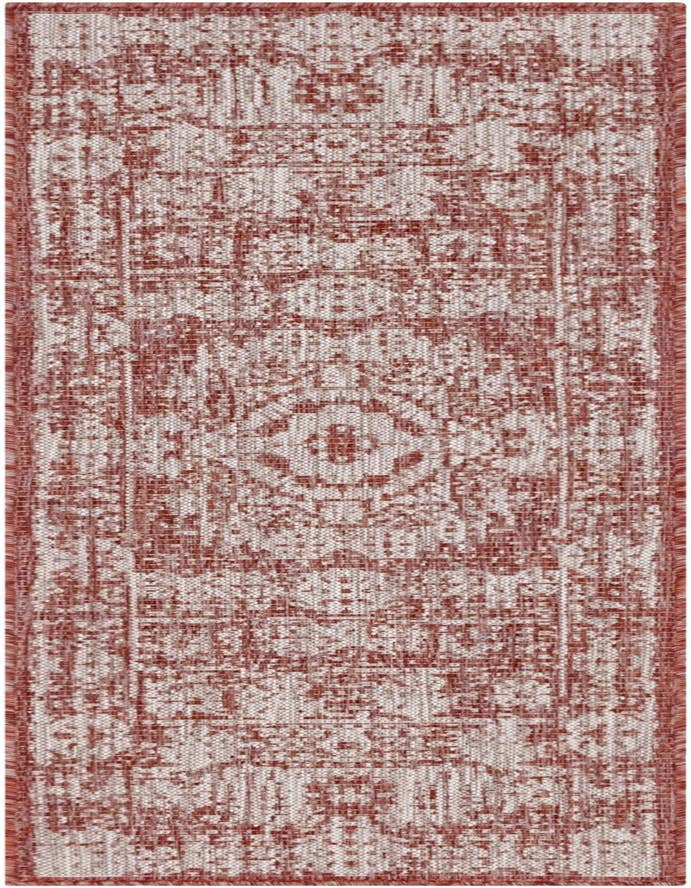 Detail image of 2' x 6' Easy-Clean Traditional Indoor / Outdoor Runner Rug