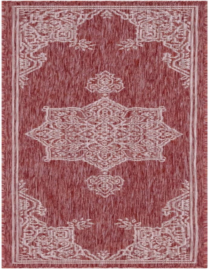 Detail image of 2' x 6' Easy-Clean Traditional Indoor / Outdoor Runner Rug