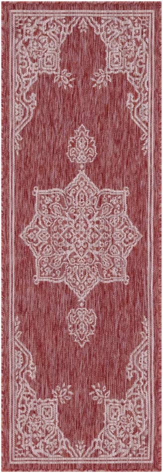 Detail image of 2' x 6' Easy-Clean Traditional Indoor / Outdoor Runner Rug