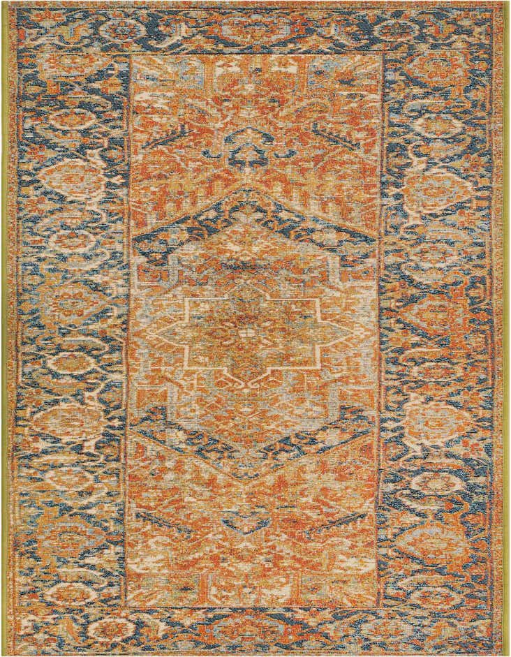 2' x 6' Easy-Clean Traditional Indoor / Outdoor Runner Rug