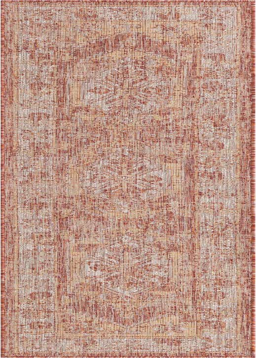 2' x 8' Easy-Clean Traditional Indoor / Outdoor Runner Rug