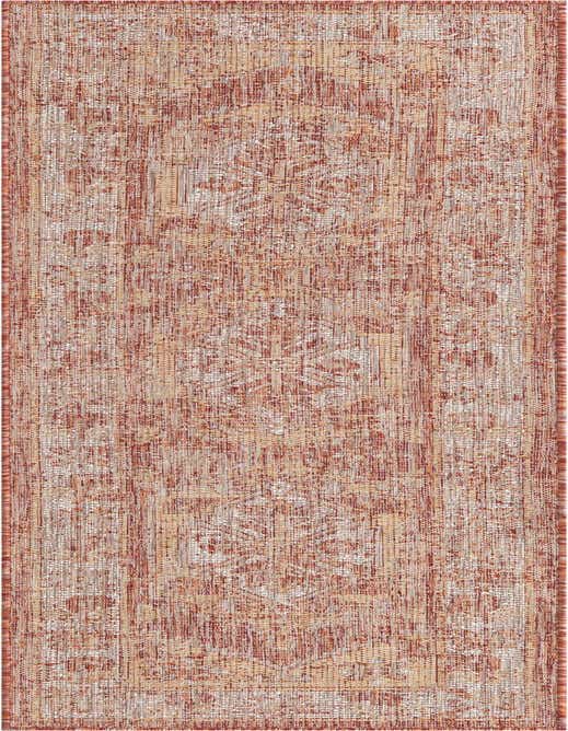 2' x 8' Easy-Clean Traditional Indoor / Outdoor Runner Rug