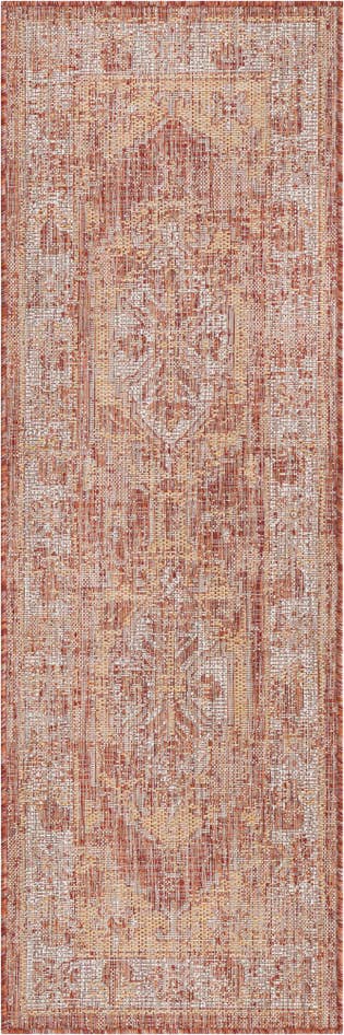 Detail image of 2' x 6' Easy-Clean Traditional Indoor / Outdoor Runner Rug