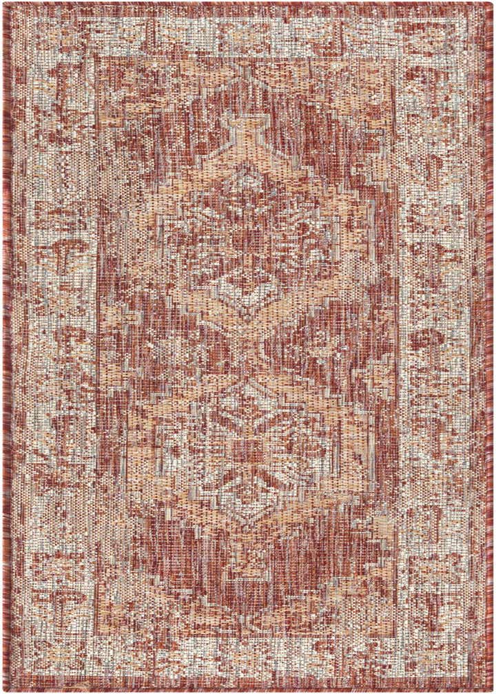 2' x 5' 3 Easy-Clean Traditional Indoor / Outdoor Runner Rug