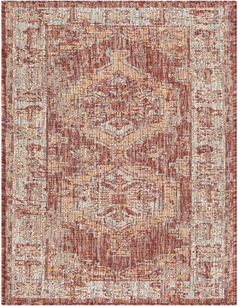 2' x 5' 3 Easy-Clean Traditional Indoor / Outdoor Runner Rug