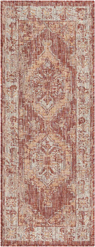 2' x 5' 3 Easy-Clean Traditional Indoor / Outdoor Runner Rug