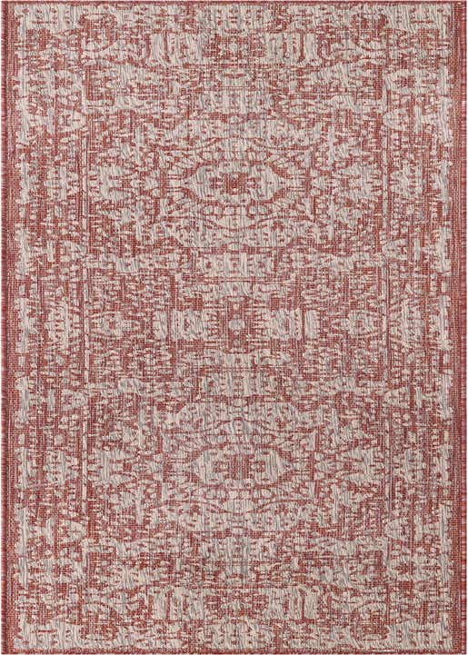2' 7 x 10' Easy-Clean Traditional Indoor / Outdoor Runner Rug