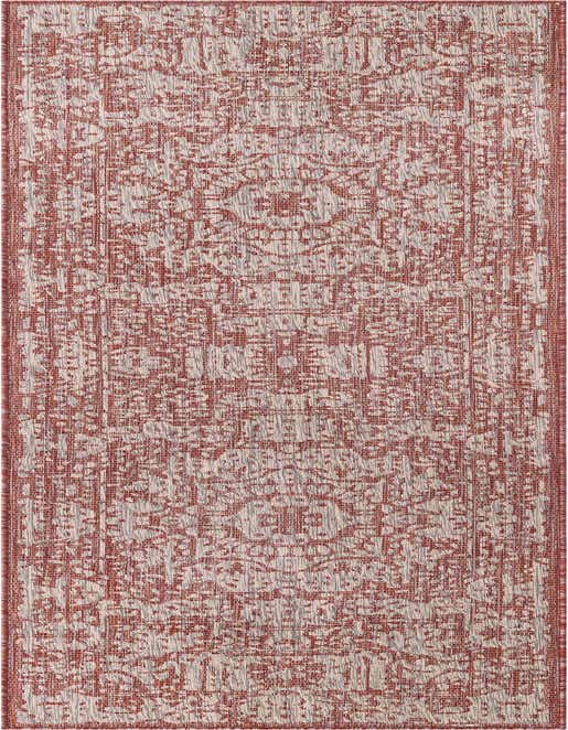 2' 7 x 10' Easy-Clean Traditional Indoor / Outdoor Runner Rug