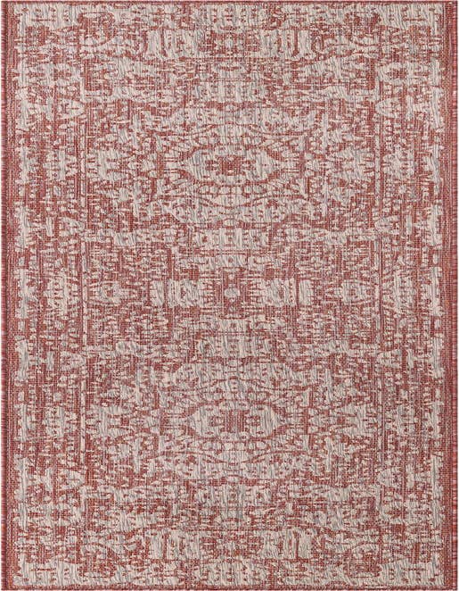 Detail image of 2' 7 x 10' Easy-Clean Traditional Indoor / Outdoor Runner Rug
