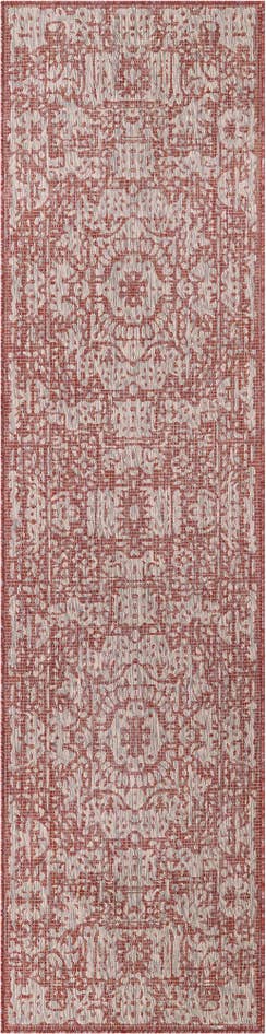 Detail image of 2' 7 x 10' Easy-Clean Traditional Indoor / Outdoor Runner Rug