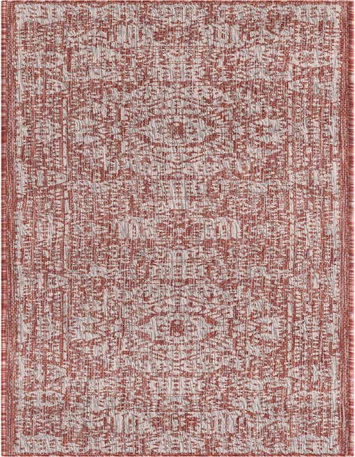 2' x 8' Easy-Clean Traditional Indoor / Outdoor Runner Rug