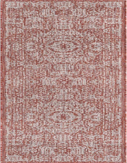 Detail image of 2' x 8' Easy-Clean Traditional Indoor / Outdoor Runner Rug