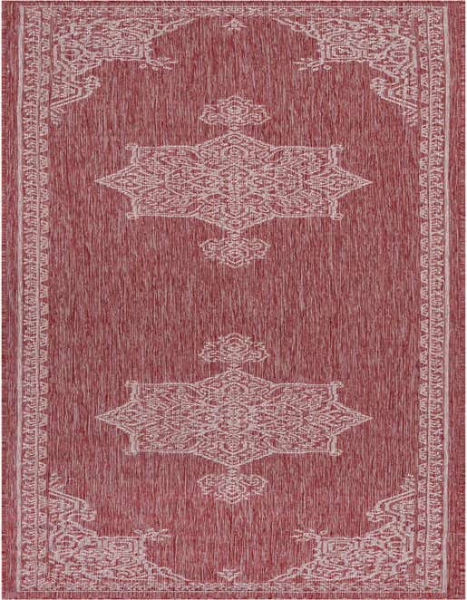 2' 7 x 10' Easy-Clean Traditional Indoor / Outdoor Runner Rug