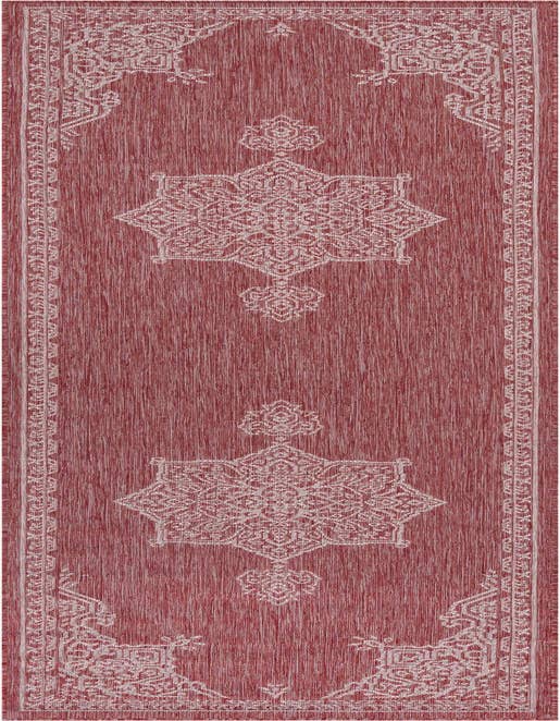 Detail image of 2' 7 x 10' Easy-Clean Traditional Indoor / Outdoor Runner Rug
