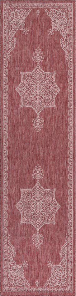 Detail image of 2' 7 x 10' Easy-Clean Traditional Indoor / Outdoor Runner Rug