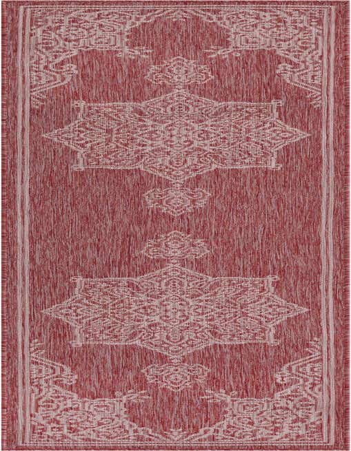 2' x 8' Easy-Clean Traditional Indoor / Outdoor Runner Rug