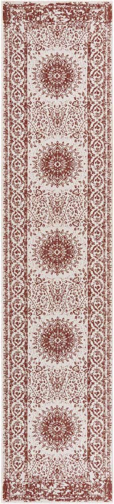 2' 7 x 12' Easy-Clean Traditional Indoor / Outdoor Runner Rug