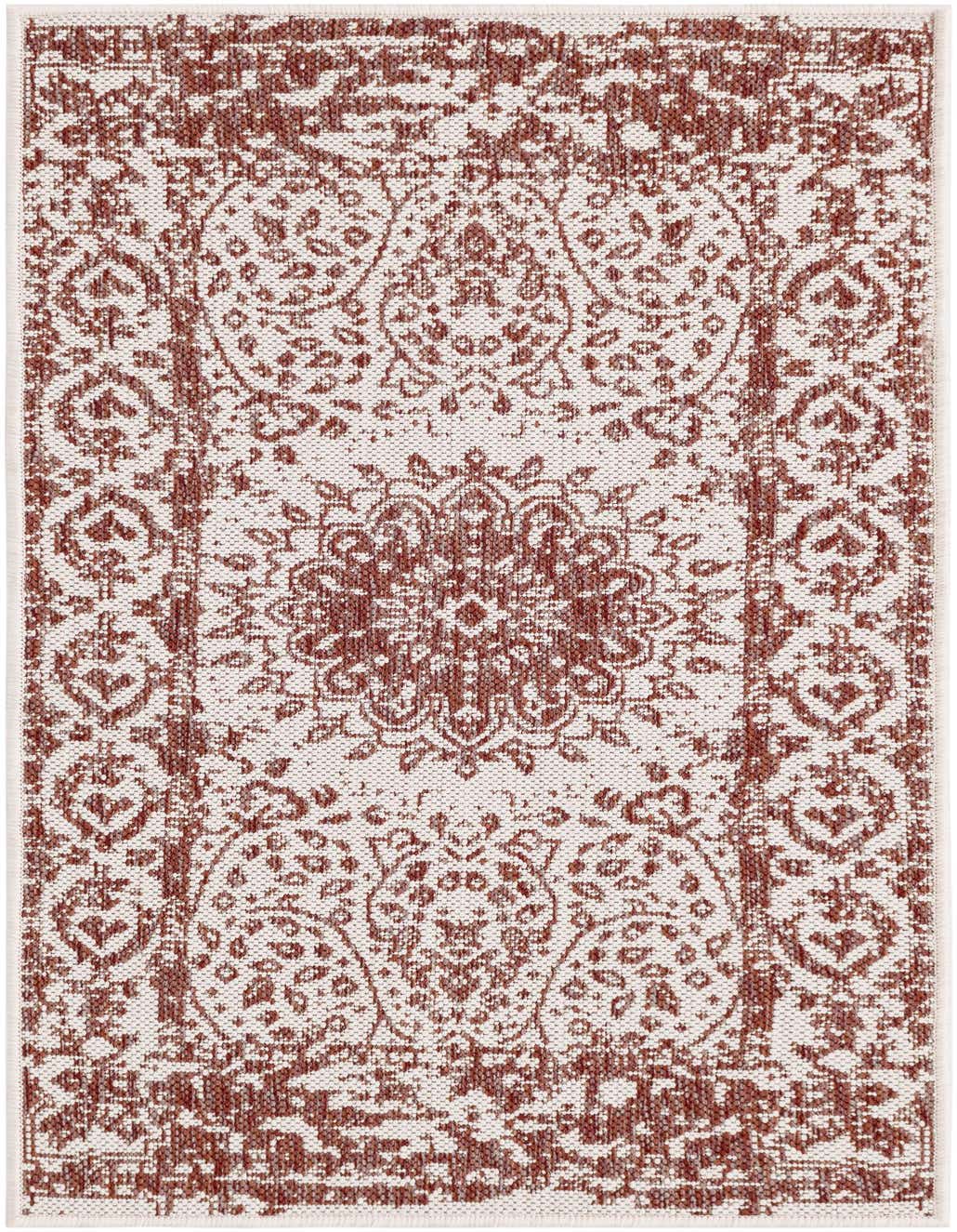2' x 4' Easy-Clean Traditional Indoor / Outdoor Runner Rug