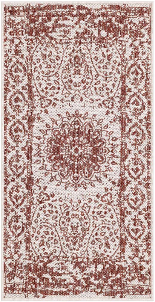 2' x 4' Easy-Clean Traditional Indoor / Outdoor Runner Rug