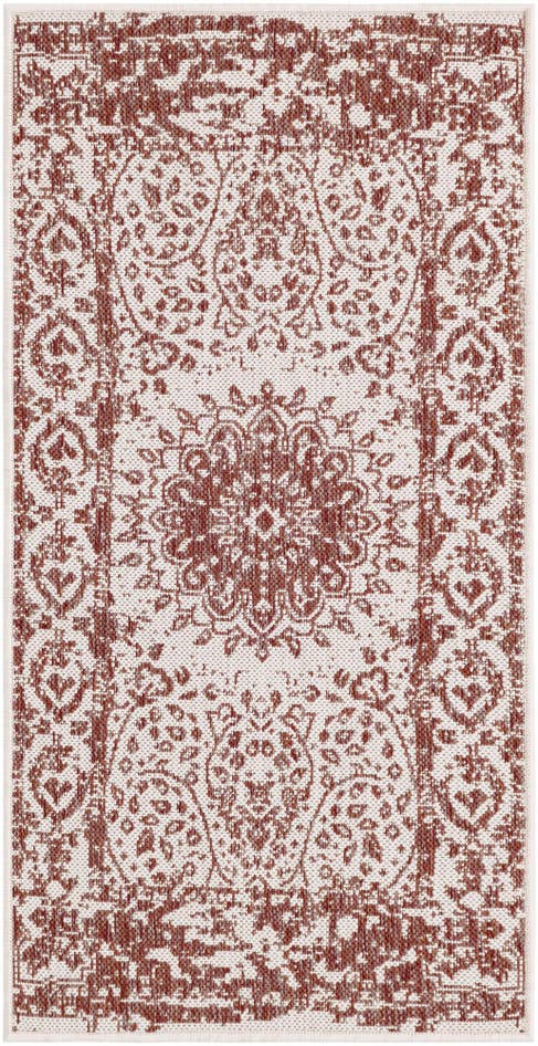 Detail image of 2' x 4' Easy-Clean Traditional Indoor / Outdoor Runner Rug