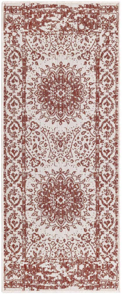 2' x 5' 3 Easy-Clean Traditional Indoor / Outdoor Runner Rug