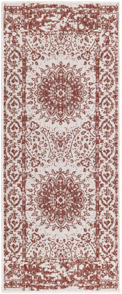 Detail image of 2' x 5' 3 Easy-Clean Traditional Indoor / Outdoor Runner Rug