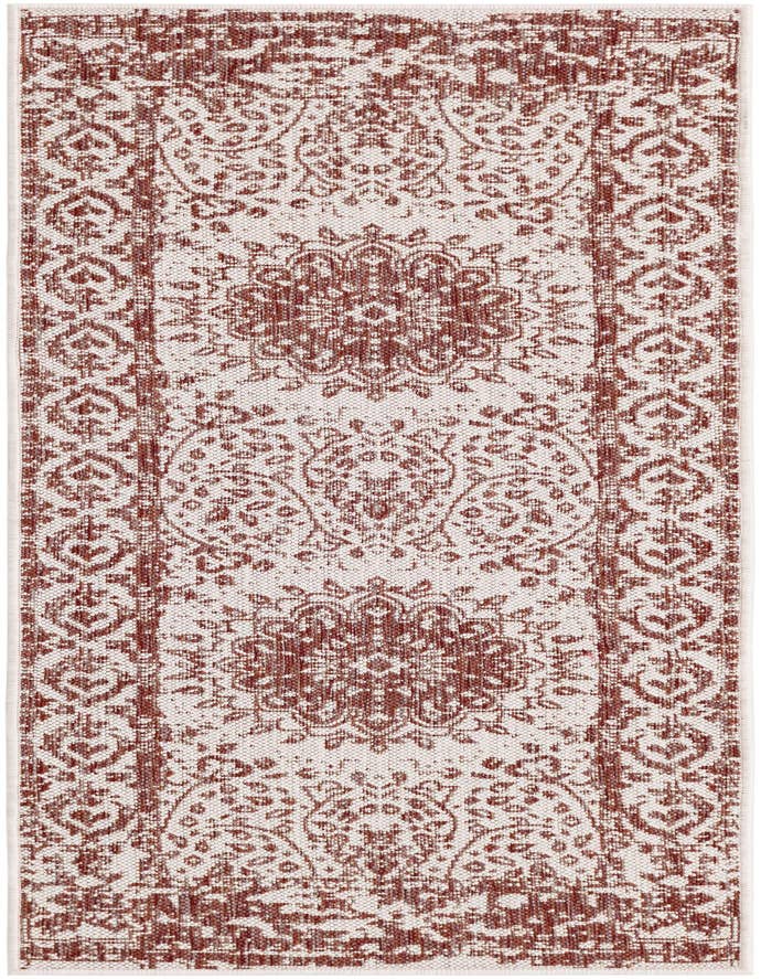 Detail image of 2' x 6' Easy-Clean Traditional Indoor / Outdoor Runner Rug