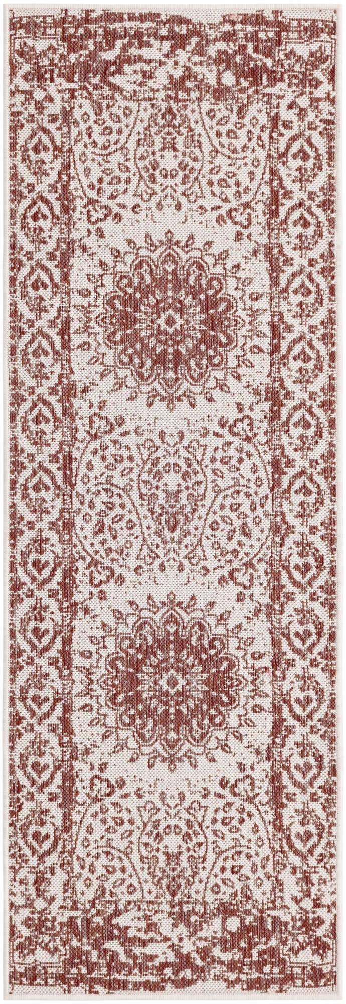 2' x 6' Easy-Clean Traditional Indoor / Outdoor Runner Rug