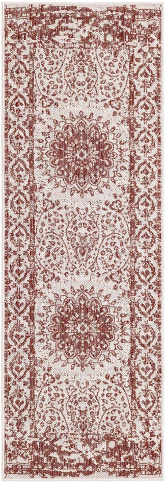 Detail image of 2' x 6' Easy-Clean Traditional Indoor / Outdoor Runner Rug