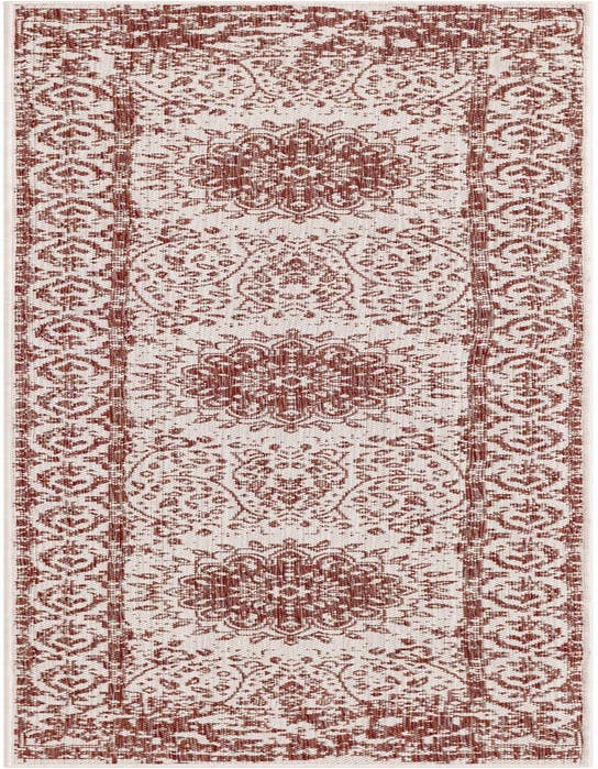 Detail image of 2' x 8' Easy-Clean Traditional Indoor / Outdoor Runner Rug