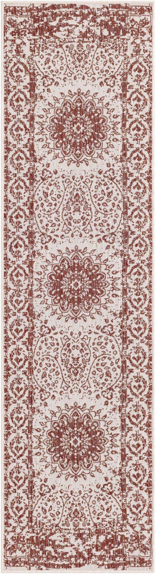 2' x 8' Easy-Clean Traditional Indoor / Outdoor Runner Rug