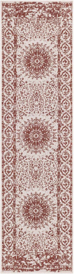 Detail image of 2' x 8' Easy-Clean Traditional Indoor / Outdoor Runner Rug