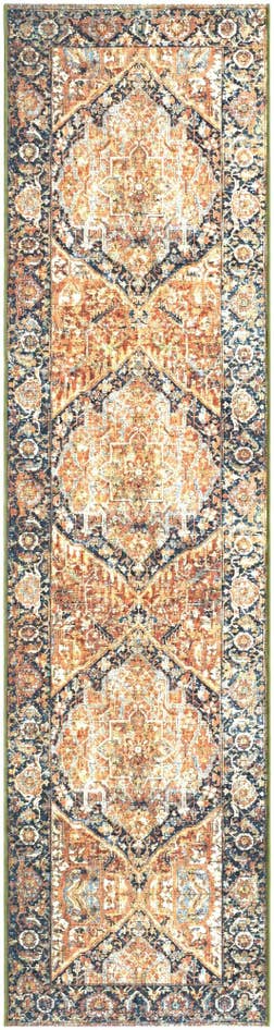 Detail image of 2' 7 x 10' Easy-Clean Traditional Indoor / Outdoor Runner Rug