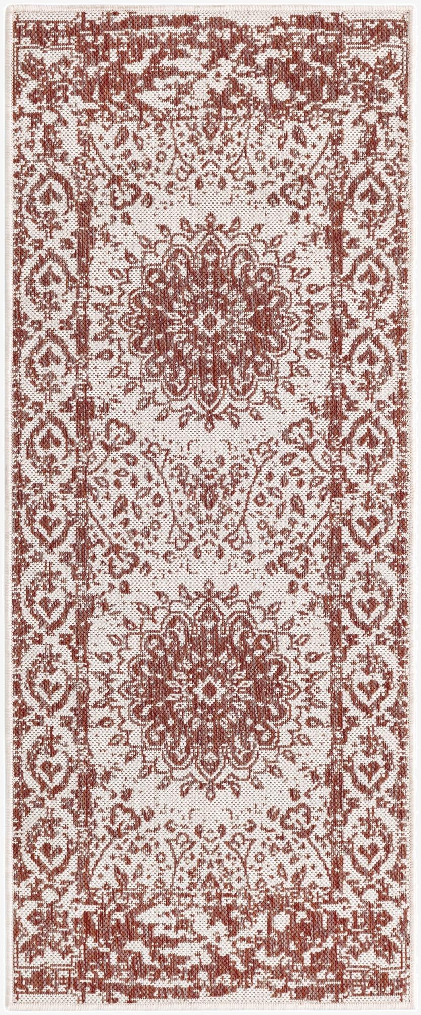 2' x 5' 3  Washable Traditional Indoor / Outdoor Runner Rug