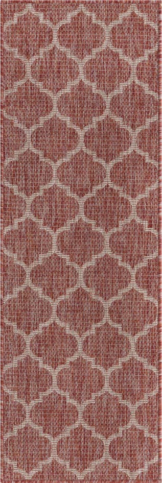 Detail image of 2' x 6' Easy-Clean Trellis Indoor / Outdoor Runner Rug