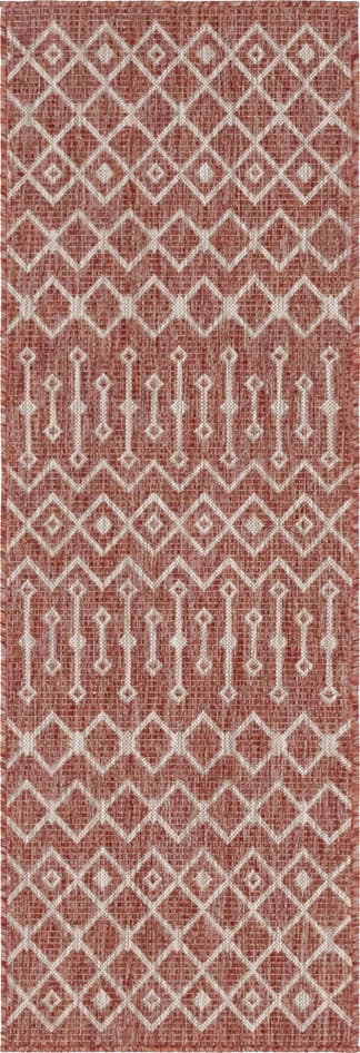 Detail image of 2' x 6' Easy-Clean Trellis Indoor / Outdoor Runner Rug
