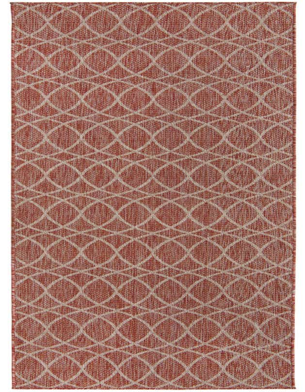 2' 7 x 10' Easy-Clean Trellis Indoor / Outdoor Runner Rug