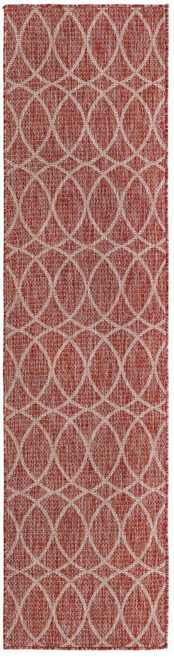 Detail image of 2' x 8' Easy-Clean Trellis Indoor / Outdoor Runner Rug